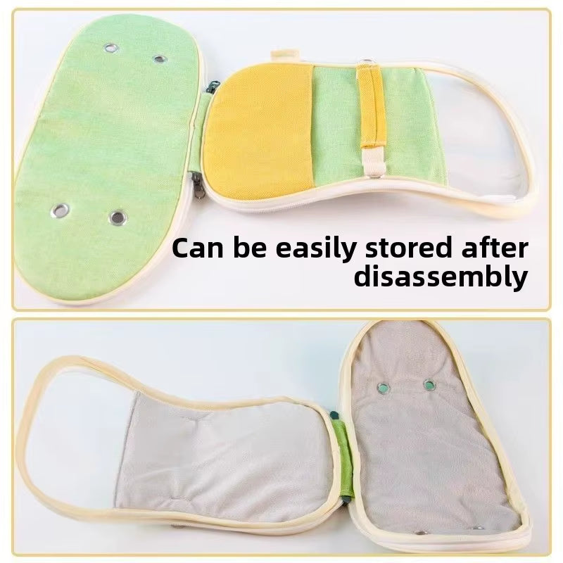 Small Pets Crossbody Traveling Bag Portable Foldable Cute Breathable Handbag Pets Bird Hamster Going Out Products Accessories