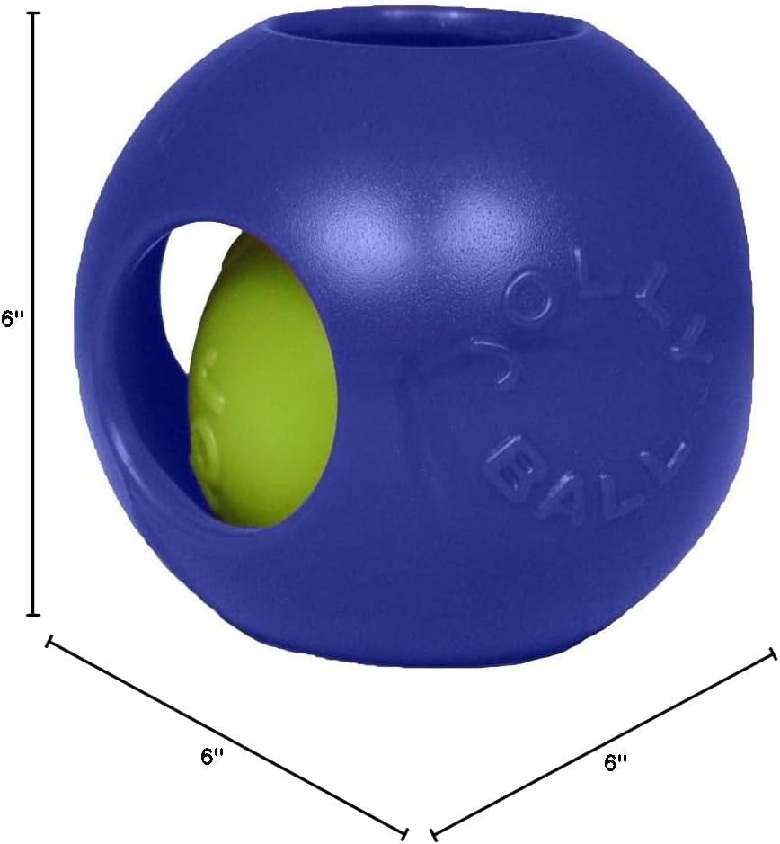 Teaser Ball Interactive Dog Toy, 6 in Medium, Blue
